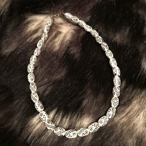 White Beaded Necklace